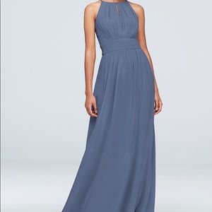 David’s Bridal High Neck Bridesmaid Dress